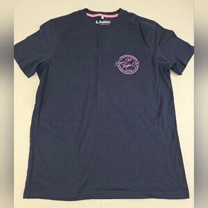 Chubbies Blue Graphic Tee with Neon Pink Print Size Small NWOT BV-1635